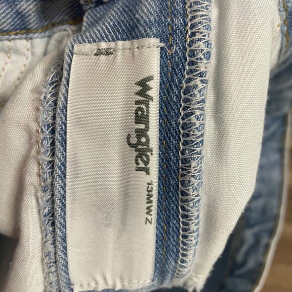 Vintage Wrangler 13MWZ Denim Cutoff Shorts – Light Wash – W 16" - Picture 5 of 8